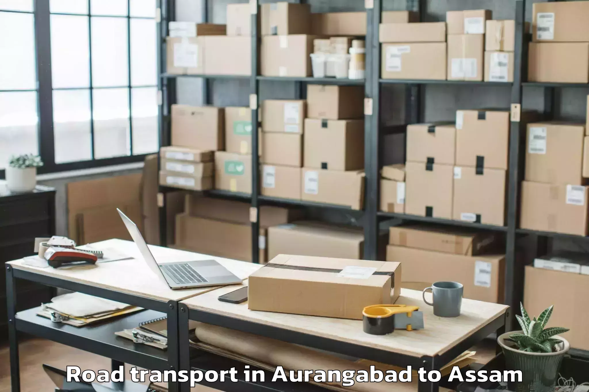 Book Aurangabad to Hojai Road Transport Online